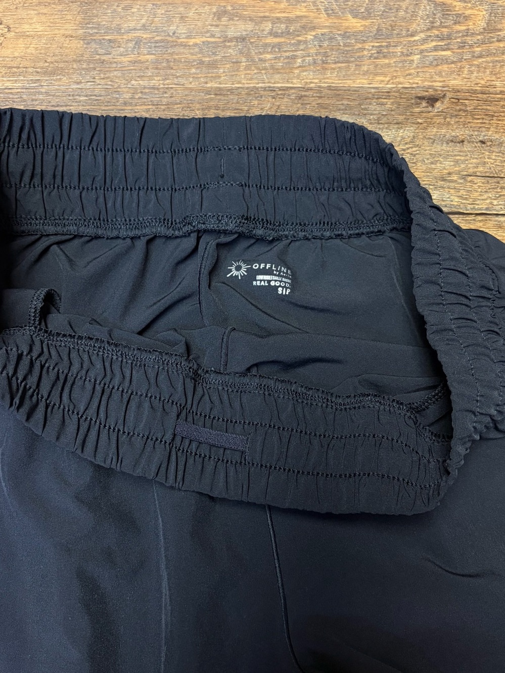 Offline Aerie Low Rise Lightweight Jogger Womens Small Black Real Good - Picture 6 of 12
